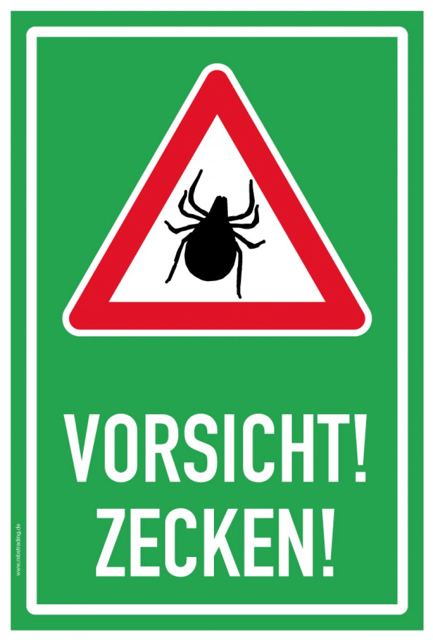 Aufkleber Warnung Hinweis „Vorsicht Zecken!“ Etikett | Variante wählbar Aufkleber Warnung Hinweis „Vorsicht Zecken!“ Etikett | Variante wählbar