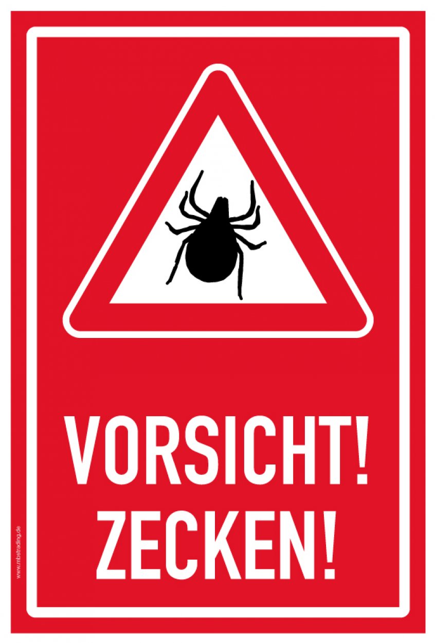 Aufkleber Warnung Hinweis „Vorsicht Zecken!“ Etikett | Variante wählbar Aufkleber Warnung Hinweis „Vorsicht Zecken!“ Etikett | Variante wählbar