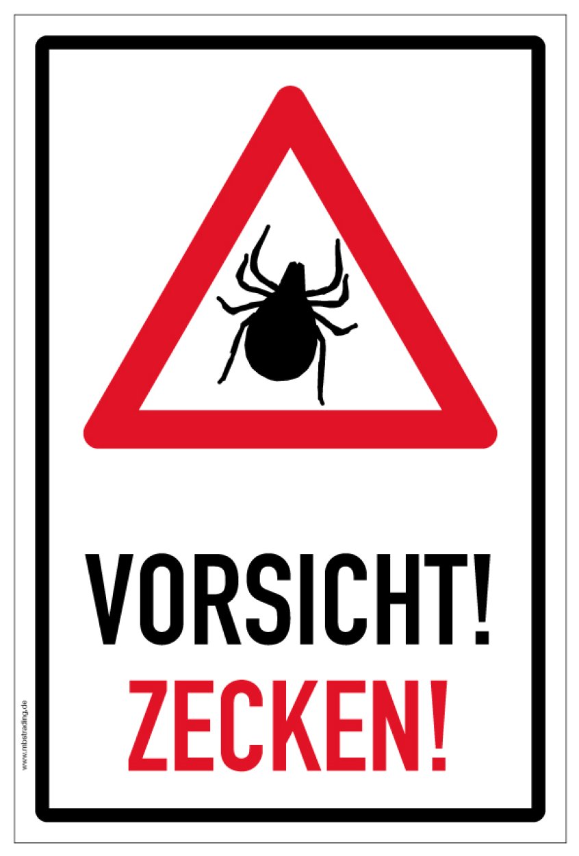 Aufkleber Warnung Hinweis „Vorsicht Zecken!“ Etikett | Variante wählbar Aufkleber Warnung Hinweis „Vorsicht Zecken!“ Etikett | Variante wählbar