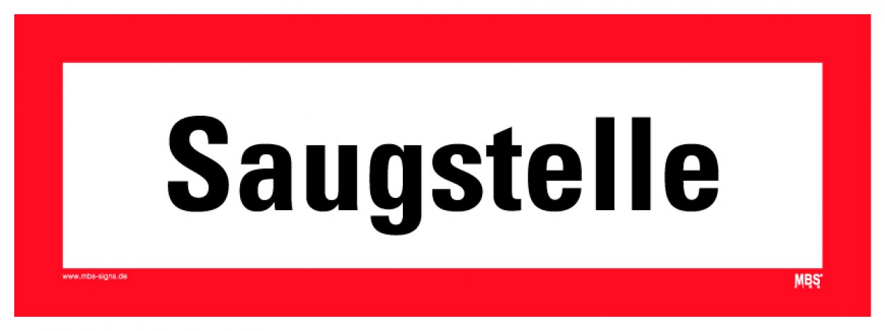 Aufkleber Hinweis „Saugstelle“ Etikett ähnl. DIN 4066 | 29,7x10,5 cm Aufkleber Hinweis „Saugstelle“ Etikett ähnl. DIN 4066 | 29,7x10,5 cm